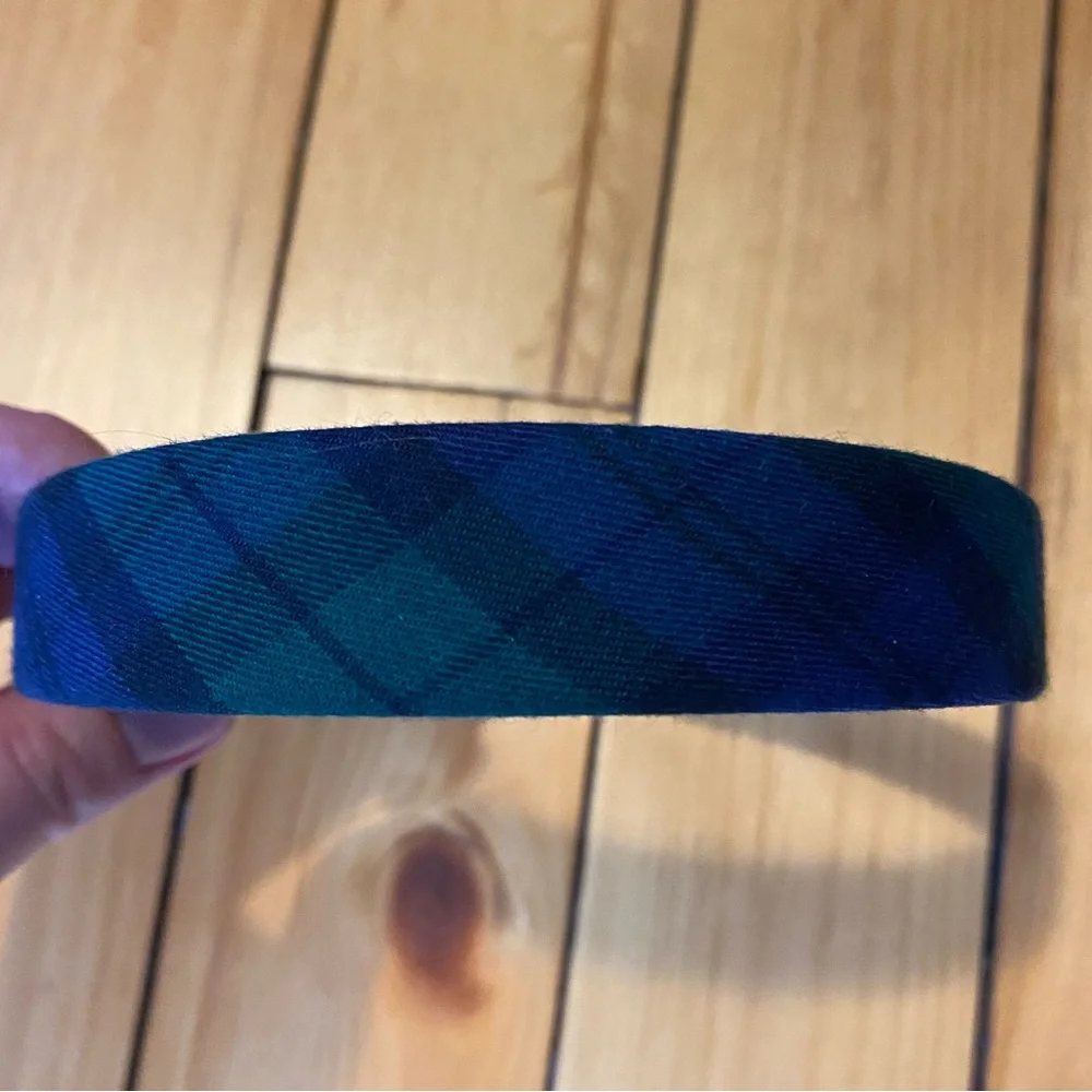 Cotton Black Watch Plaid Preppy Hairband NWOT - Picture 2 of 4